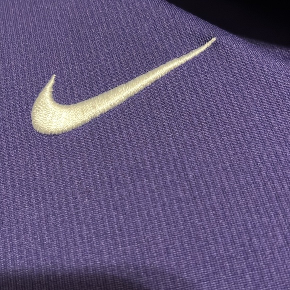 Men’s Nike dry fit, medium purple polo TCU shirt excellent condition - Picture 3 of 5